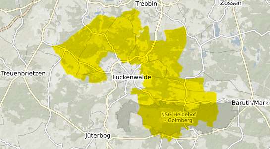 Immobilienpreisekarte Nuthe Urstromtal